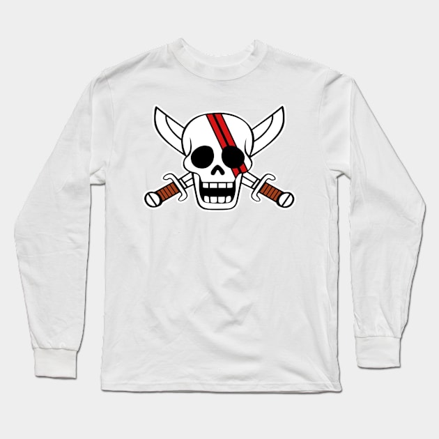 Red Hair Pirates icon | One Piece Logo Long Sleeve T-Shirt by ManimeXP